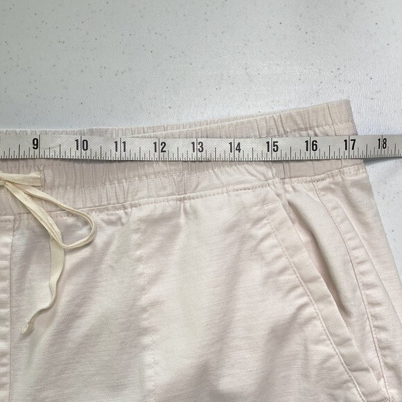 Talbots "Easy Slim Leg Crop Pants" Pull On Elastic Drawstring Button Tab Cuffs - Picture 9 of 16